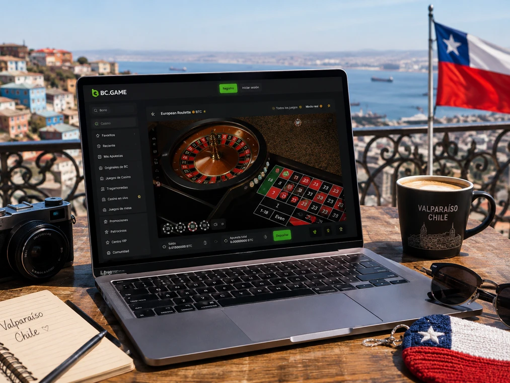 Casino BC Game Chile con slots, live tables y BC Originals en pantalla